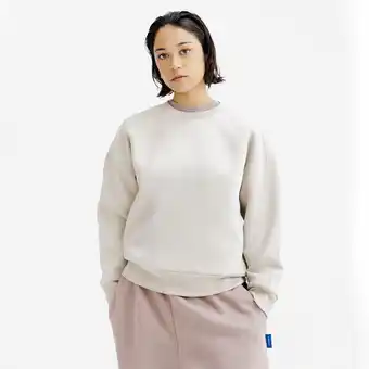 Decathlon Damessweater met ronde hals Elementals beige aanbieding
