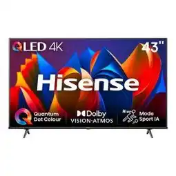 Electro Depot HISENSE 43E7NQ - TV 43 QLED SMART aanbieding