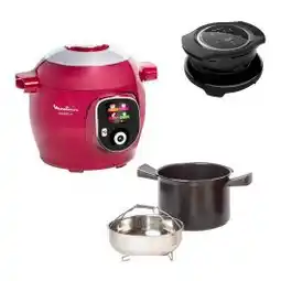 Electro Depot Multicooker MOULINEX 180R ROOD + Extra Crisp-deksel aanbieding