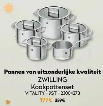 Zwilling kookpottenset vitality - 9st