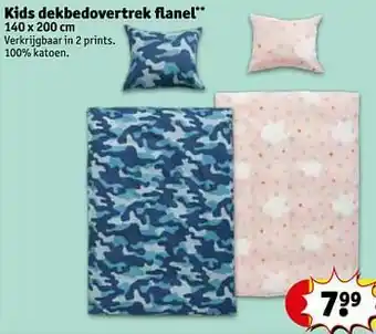 Kruidvat Kids dekbedovertrek flanel aanbieding