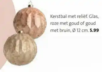 Kerstbal met reliëf