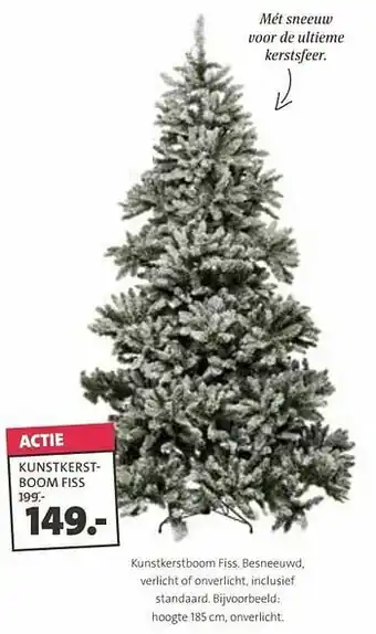 Intratuin Kunstkerstboom fiss aanbieding