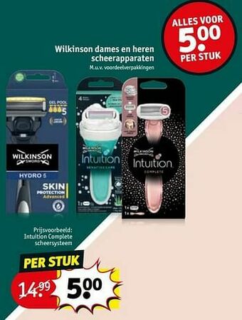 Kruidvat Intuition complete scheersysteem aanbieding