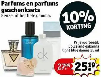 Kruidvat Dolce and gabanna light blue dames aanbieding