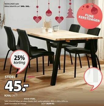 Jysk Asaa stoel aanbieding