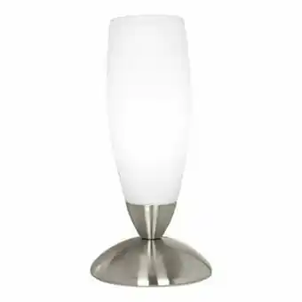 Zelfbouwmarkt Eglo Slim - Tafellamp - E14 - 1x40w - Nikkel/wit aanbieding
