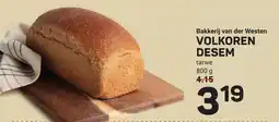 Ekoplaza Bakkerij van der westen volkoren desem aanbieding