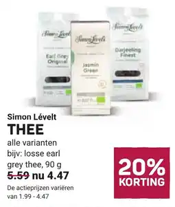 Ekoplaza Simon lévelt thee aanbieding