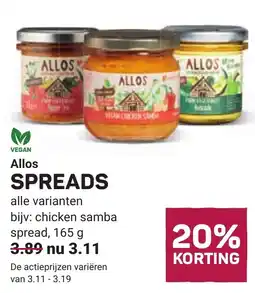 Ekoplaza Allos Spreads aanbieding