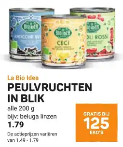 Ekoplaza La bio idea peulvruchten in blik aanbieding