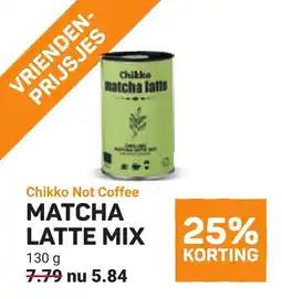 Ekoplaza Chikko not coffee matcha latte mix aanbieding