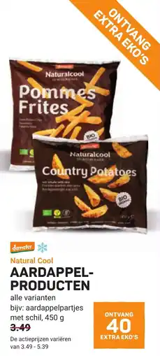 Ekoplaza Natural cool aardappelproducten aanbieding