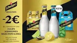 Prik en Tik Schweppes selection aanbieding