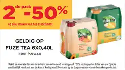 Prik en Tik Fuze tea aanbieding