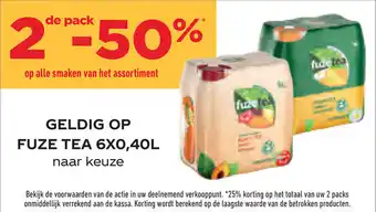 Prik en Tik Fuze tea aanbieding