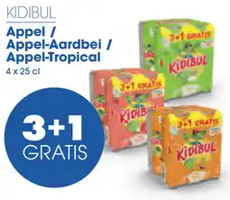 Prik en Tik Kidibul Appel / Appel-Aardbei / Appel-Tropical aanbieding