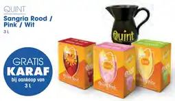 Prik en Tik Quint Sangria Rood / Pink / Wit aanbieding
