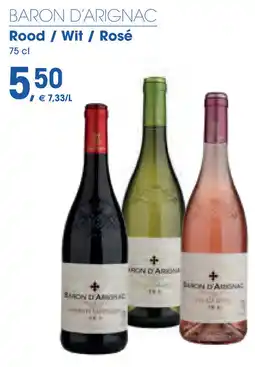 Prik en Tik Baron D'arignac Rood Wit / Rosé aanbieding