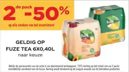 Prik en Tik Fuze tea aanbieding