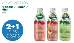 Prik en Tik Volvic Infusion Hibiscus / Peach / Mint aanbieding