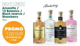 Prik en Tik Night Orient Amaretto / 12 Botanics I Black reserve / Strawberry aanbieding