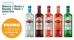 Prik en Tik Martini Bianco / Rosso / Rosato / Fiero / Extra Dry aanbieding