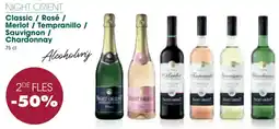 Prik en Tik Night Orient Classic / Rosé / Merlot / Tempranillo / Sauvignon / Chardonnay aanbieding