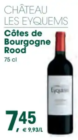 Prik en Tik Château Les Eyquems Côtes de Bourgogne Rood aanbieding