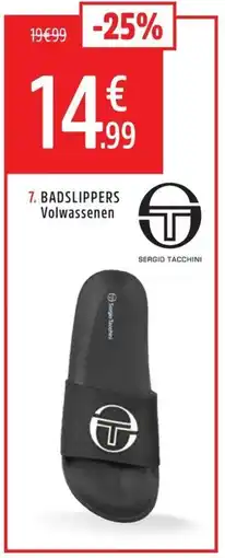 Intersport Sergio tacchini badslippers volwassenen aanbieding