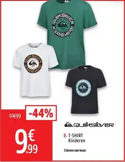 Intersport Quicksilver t shirt kinderen aanbieding