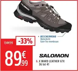 Intersport Salomon 6. x ward leather gtx aanbieding