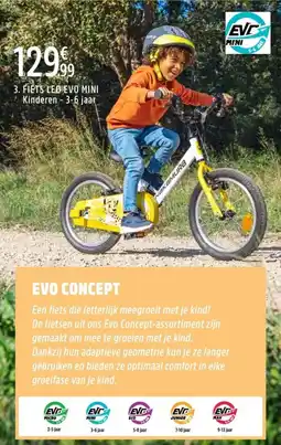Intersport Fiets led evo mini kinderen aanbieding