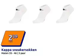 Action Kappa sneakersokken aanbieding