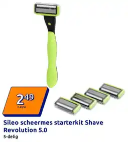 Action Sileo scheermes starterkit Shave Revolution 5.0 aanbieding