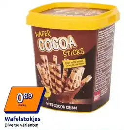 Action Wafelstokjes aanbieding