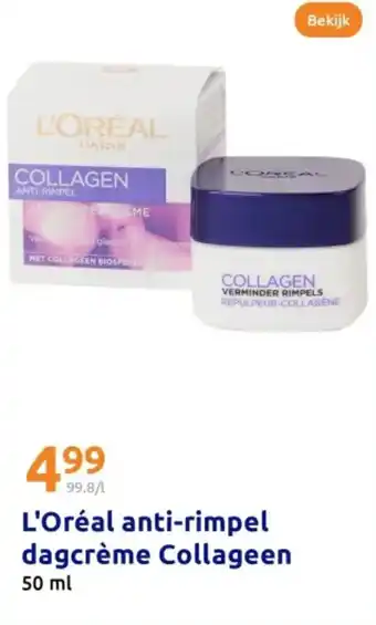 Action L'Oréal anti-rimpel dagcrème Collageen aanbieding