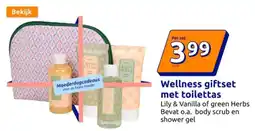 Action Wellness giftset met toilettas aanbieding