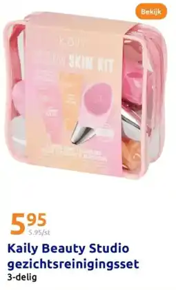 Action Kaily Beauty Studio gezichtsreinigingsset aanbieding