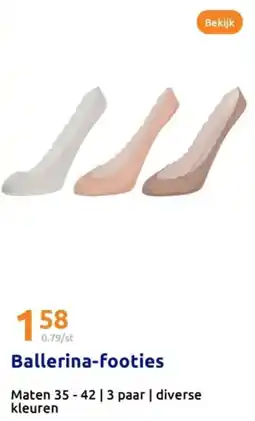 Action Ballerina footies aanbieding