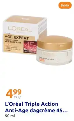 Action L'Oréal Triple Action Anti-Age dagcrème aanbieding