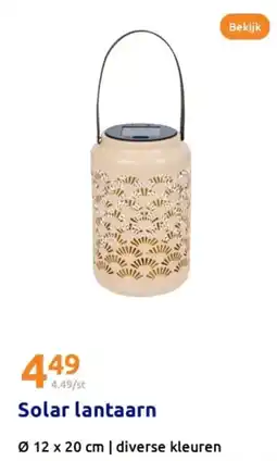 Action Solar lantaarn aanbieding