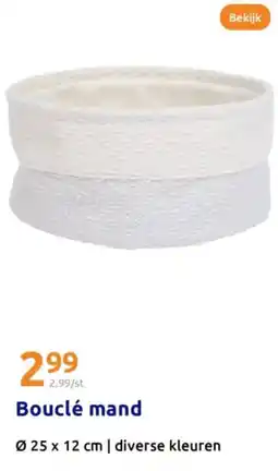 Action Bouclé mand aanbieding