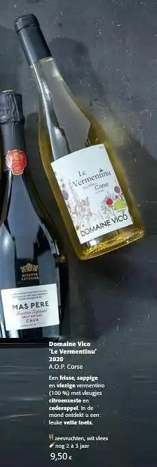 Colruyt Domaine vico le vermentinu 2020 a.o.p. corse aanbieding