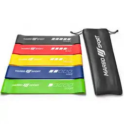 Decathlon Set van 5 weerstandsbanden 600 x 50 mm veelkleurig aanbieding