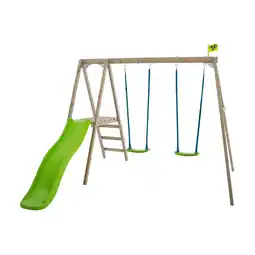 Decathlon Station 2 schommels en glijbaan THYMELEE H200cm aanbieding
