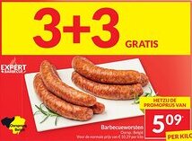 Intermarché Barbecueworsten aanbieding
