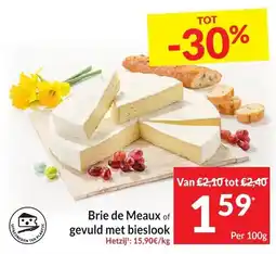 Intermarché Brie de Meaux of gevuld met bieslook aanbieding
