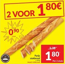 Intermarché Parijs stokbrood aanbieding