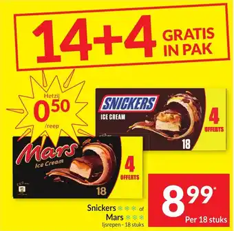 Intermarché Snickers of Mars aanbieding